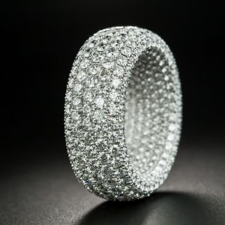 Inside/Outside Pave Diamond Ring, Size 7 1/4 - 2