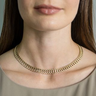 Italian C-Link Necklace by Chiampesan