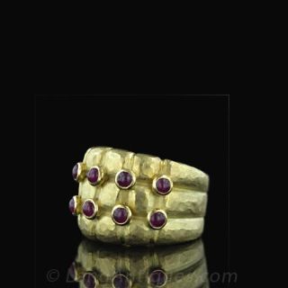 Italian Cabochon Ruby Ring