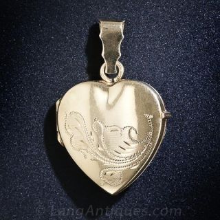 Italian Gold Heart Locket