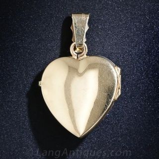 Italian Gold Heart Locket