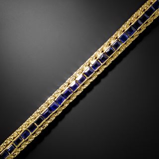 Italian Mid-Century Sapphire Bracelet  - 3