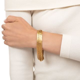 Six-Strand Brick Link Bracelet
