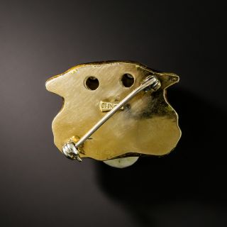 Italian Tiger Head Brooch