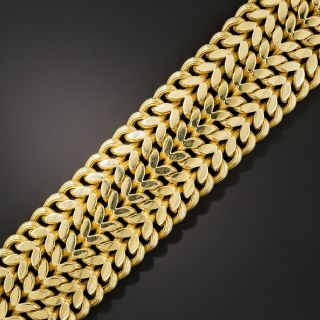 Italian Wide 18K Vintage Bracelet