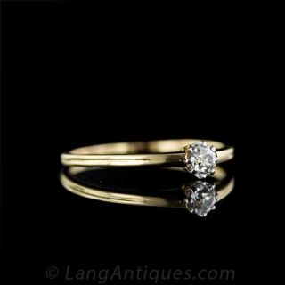 Itty bitty Antique .20 Carat Diamond Ring