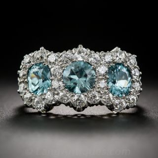 J.E. Caldwell Edwardian Zircon and Diamond Ring 