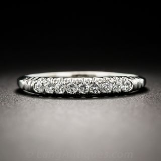 J.E. Caldwell Platinum and Diamond Wedding Band