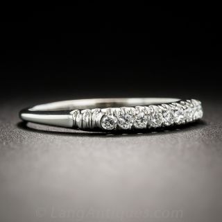 J.E. Caldwell Platinum and Diamond Wedding Band