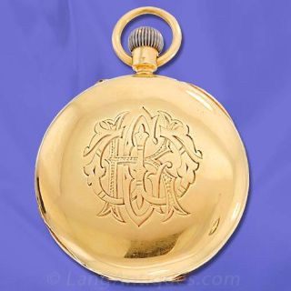 J.W. Benson Demi-Hunter Case Pocket Watch