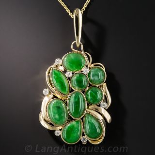 Jade Cluster Pendant