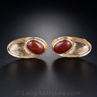 Jade Oval Cufflinks