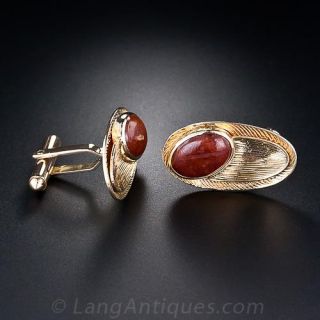 Jade Oval Cufflinks