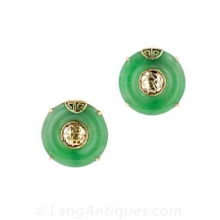 Vintage Jade Earrings