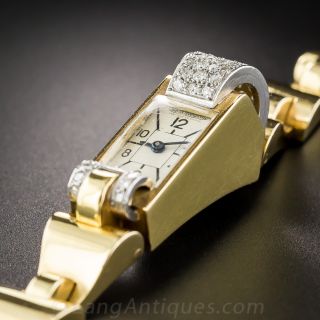 Jaeger Le Coultre Retro Backwind Watch