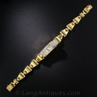 Jaeger Le Coultre Retro Backwind Watch - 3