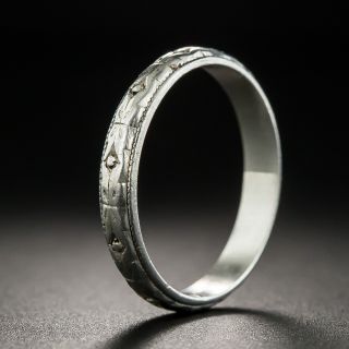 Japanese Vintage Platinum Wedding Band