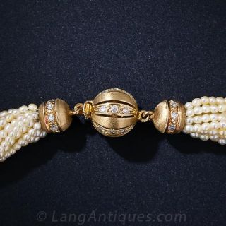 Keishi Pearl Torsade Necklace
