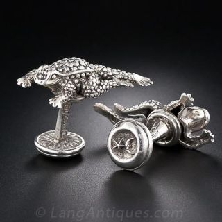 Kieselstein-Cord Herman Toad Cufflinks