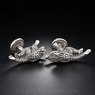Kieselstein-Cord Herman Toad Cufflinks