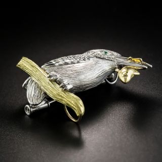 Kingfisher Brooch