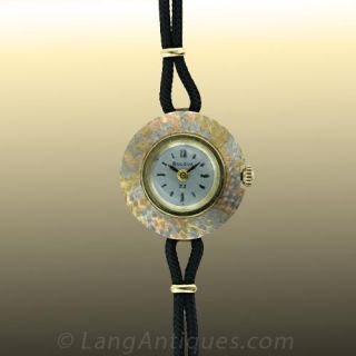 Ladies Bulova Tricolor Gold Watch Main View