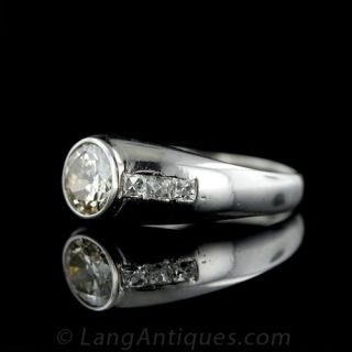 Ladies Diamond Gypsy Style Ring in Platinum