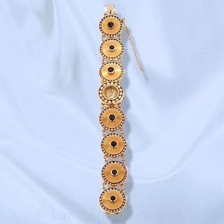 Ladies Lucien Pacard Sapphire and Pearl Bracelet Watch