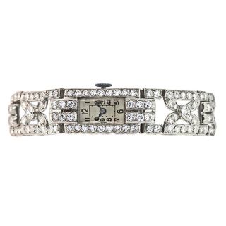 Lady&#039;s Art Deco Diamond Wristwatch - 1