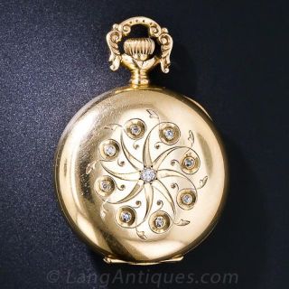 Lady's Diamond Pendant Watch by Waltham - 1