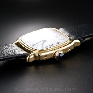 Lady's Vintage French Cartier Mechanical Strap Watch