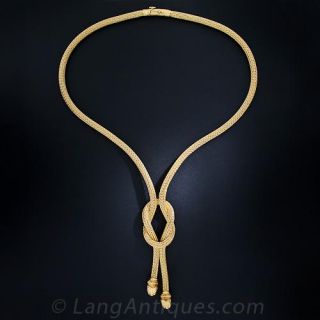 Lalaounis Hercules Knot, Necklace and Bracelet