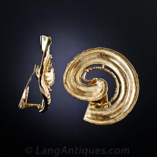 Lalaounis Large Spiral Earrings