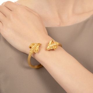 Lalaounis Ram's Head Bracelet