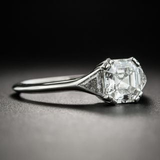 Lang Collection 1.02 Carat Square Emerald-Cut Diamond Ring - GIA G VS2