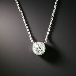 Lang Collection 1.07 Carat Diamond Necklace - GIA L SI2   - 4