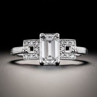 Lang Collection 1.08 Carat Emerald-Cut Diamond Engagement Ring - GIA E VS1 - 1