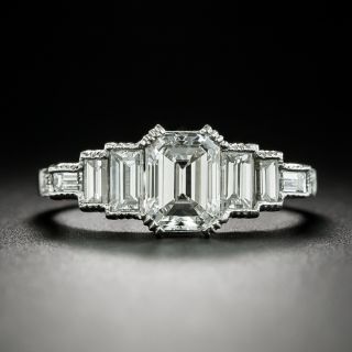 Lang Collection 1.10 Carat  Emerald-Cut Diamond Ring - GIA F Internally Flawless - 2