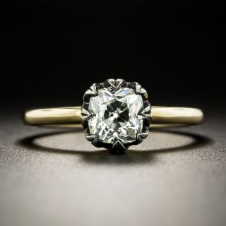 Lang Collection 1.17 Carat Old Mine Cut Diamond Ring - GIA J SI1 - 2