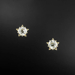 Lang Collection 1.17 Total Carat Weight Diamond Studs - 2
