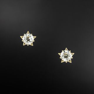 Lang Collection 1.25 Carat Total Weight Diamond Stud Earrings - 3