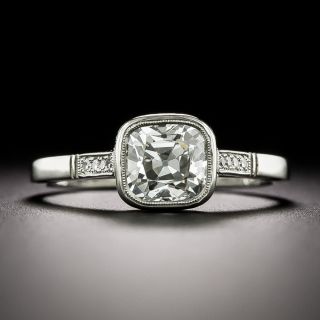 Lang Collection 1.33 Carat Antique Cushion-Cut Diamond Ring - GIA D SI1  - 3