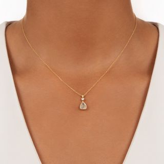 Lang Collection 1.36 Carat Pear Shaped Diamond Pendant - GIA