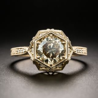 Lang Collection 1.43 Carat Fancy Yellowish-Brown Diamond Ring - GIA - 2