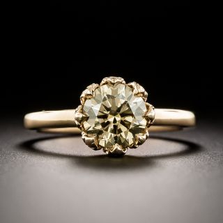 Lang Collection 1.43 Carat Fancy Yellowish-Brown Diamond Solitaire Ring - GIA  - 1