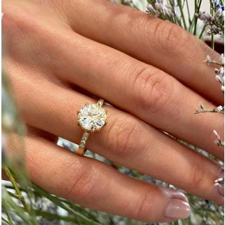Lang Collection 1.63 Carat Diamond Engagement Ring - GIA L VS2