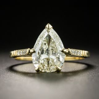 Lang Collection 1.80 Pear Shape  Diamond Engagement Ring - GIA - 1