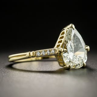 Lang Collection 1.80 Pear Shape  Diamond Engagement Ring - GIA