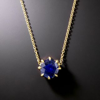 Lang Collection 1.85 Carat Ceylon Sapphire Pendant  - 4