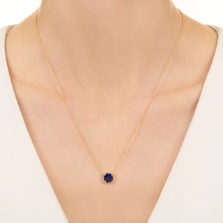 Lang Collection 1.85 Carat Ceylon Sapphire Pendant 
